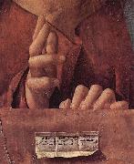 Antonello da Messina Salvator mundi, Detail oil painting reproduction